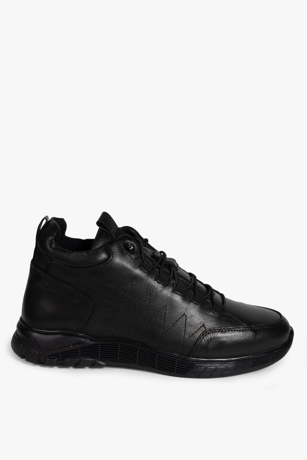 Strande Genuine Leather Black Men's Outdoor Boots