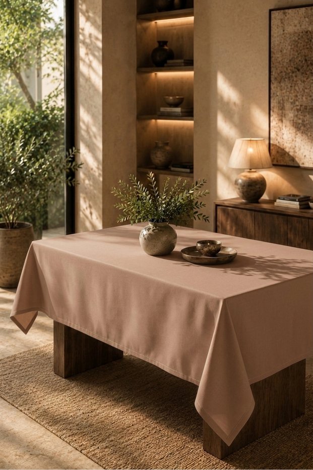 American Service, 130 X 280 Wheat Tablecloth