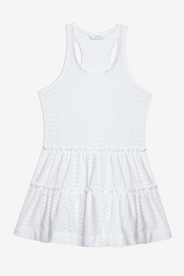 Girl's Lace White Dress