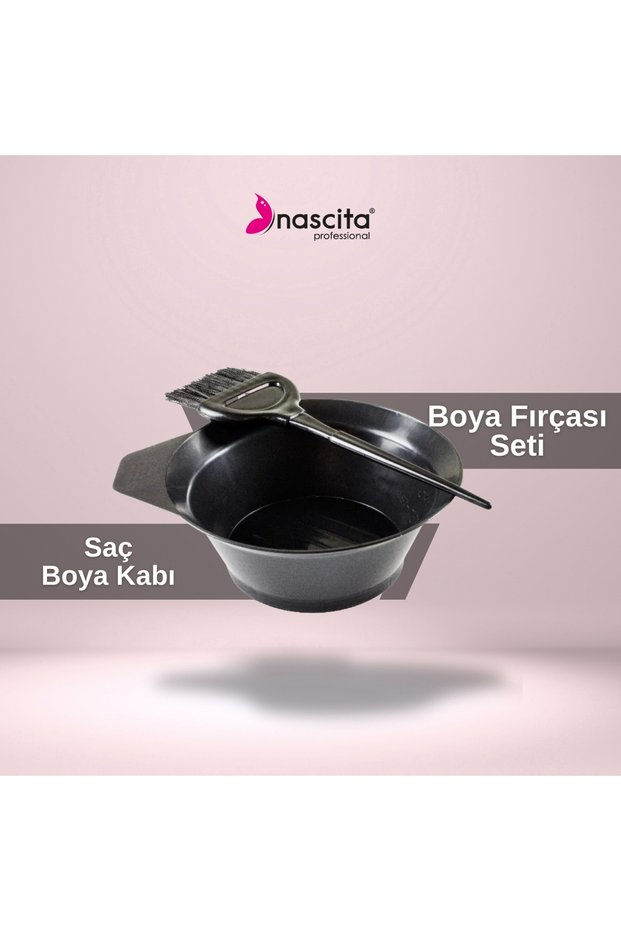 Paint Bowl and Paint Brush Set Black
