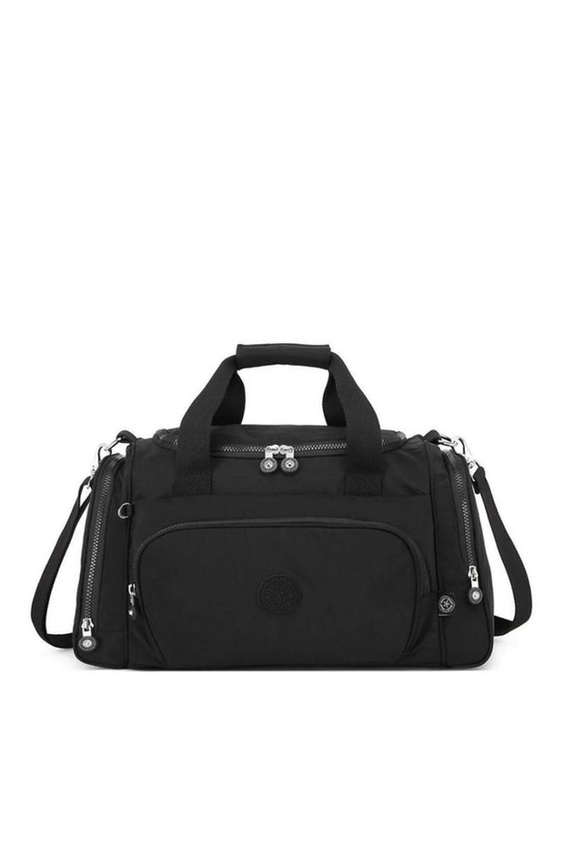 Sports Travel Bag Unisex Crinkle Fabric 1211 Black
