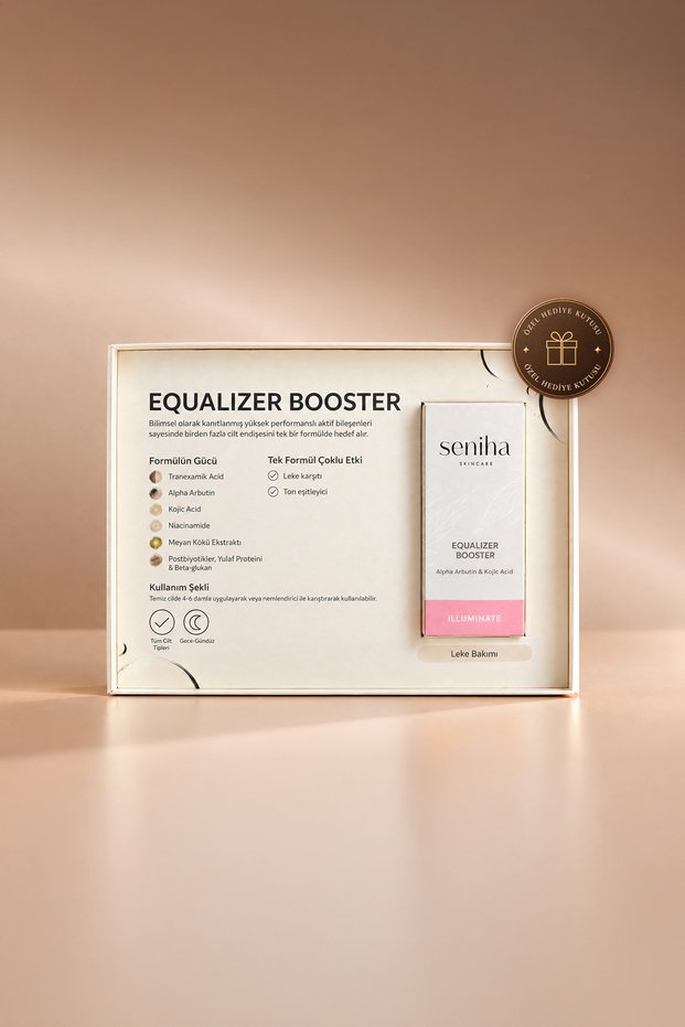 Gift Boxed Equalizer Booster 30 ml I Skin Tone Brightening Anti-Blemish Tone Equalizing Serum I All Skin Types