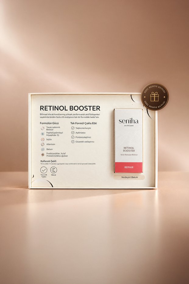 Gift Boxed Retinol Booster 30 ml I Revitalizing Smoothing Serum I All Skin Types