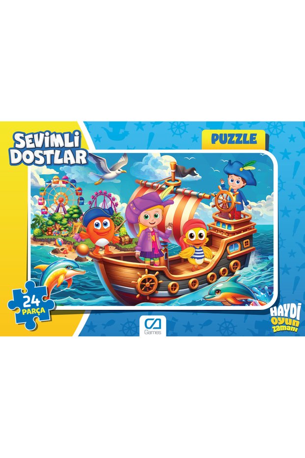 Cafrm-5121-5122 Cute Friends Frame Puzzle 24 Pieces