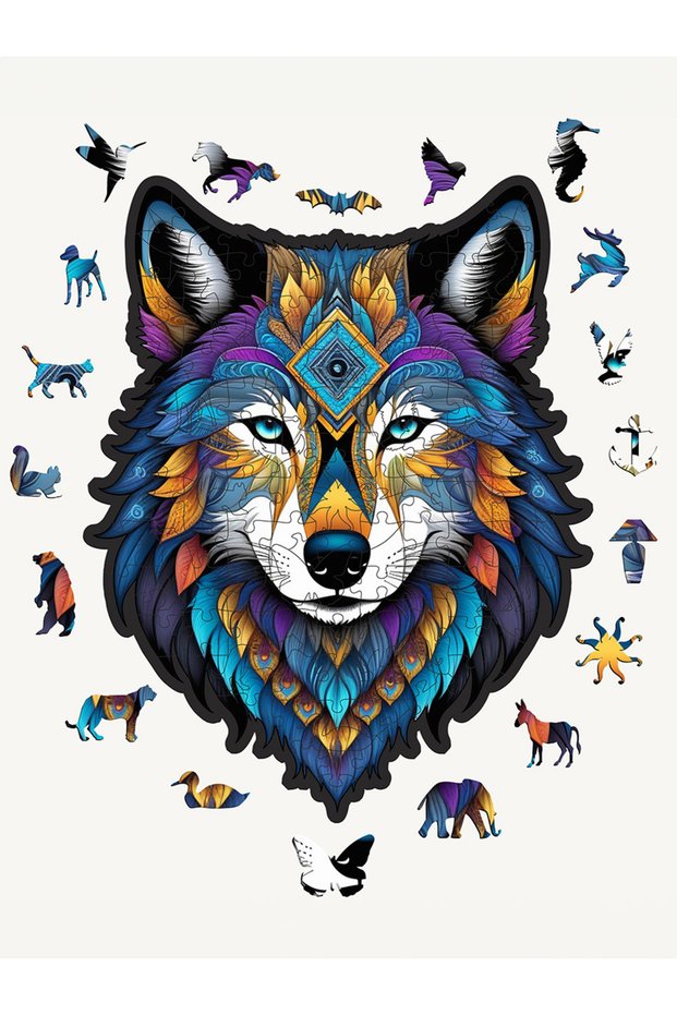 Wolf, 52cm X 42 Cm, Puzzle