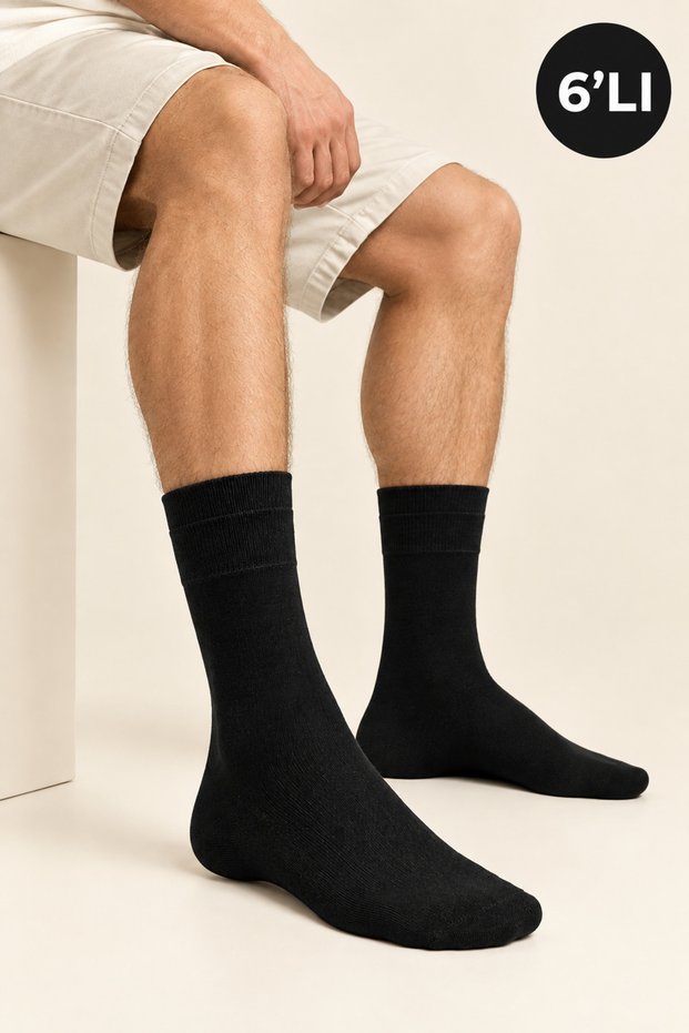 Men's 6-Piece Winter Bamboo Socks