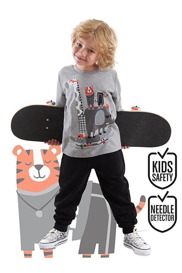 Animals Team Men's Kids T-Shirt Sweatpants Set