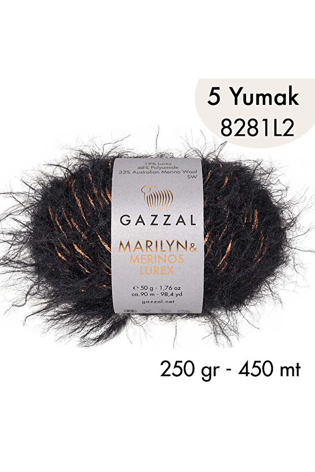 Marilyn & Merinos Lurex 8281 L2- 5 Skeins 250 Gr