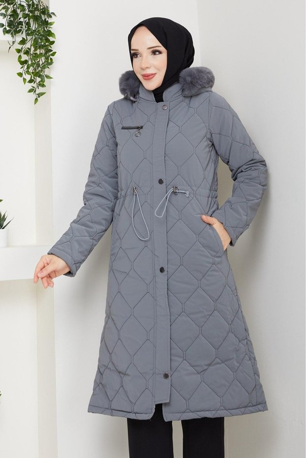 Women's Waist-Tie Nova Fabric Coat