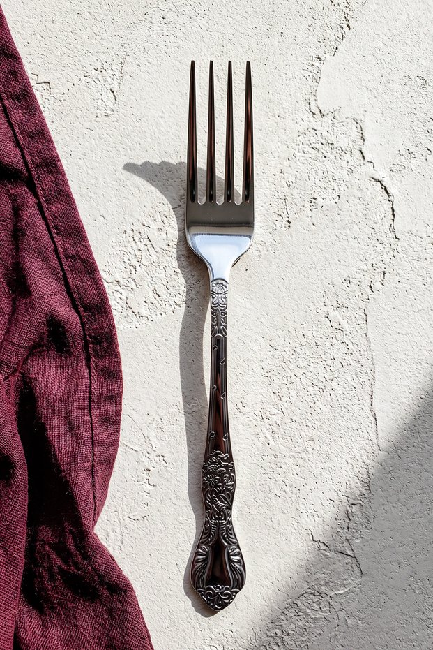 Victoria 6-Piece Stainless Steel Dinner Fork Set