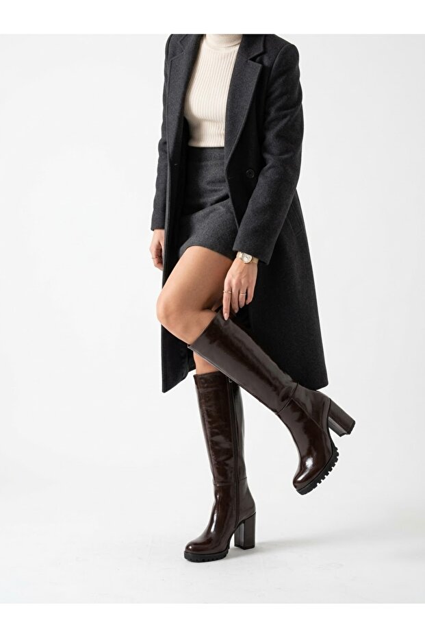Plus-Artı006-0118-1 Women's Platform Heeled Boots