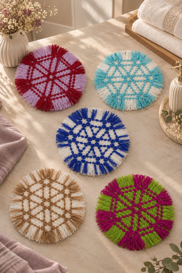 5 Pieces Dowry Gift Knitted Bath Loofah Thick Textured Soft Durable Spa Loofah Shower Exfoliating Loofah