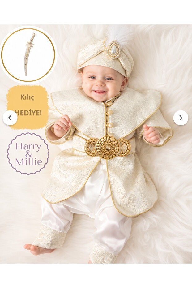 Baby Boy Religious Ceremony Prince Circumcision Outfit for Boys 6 Months (Ramadan Campaign)