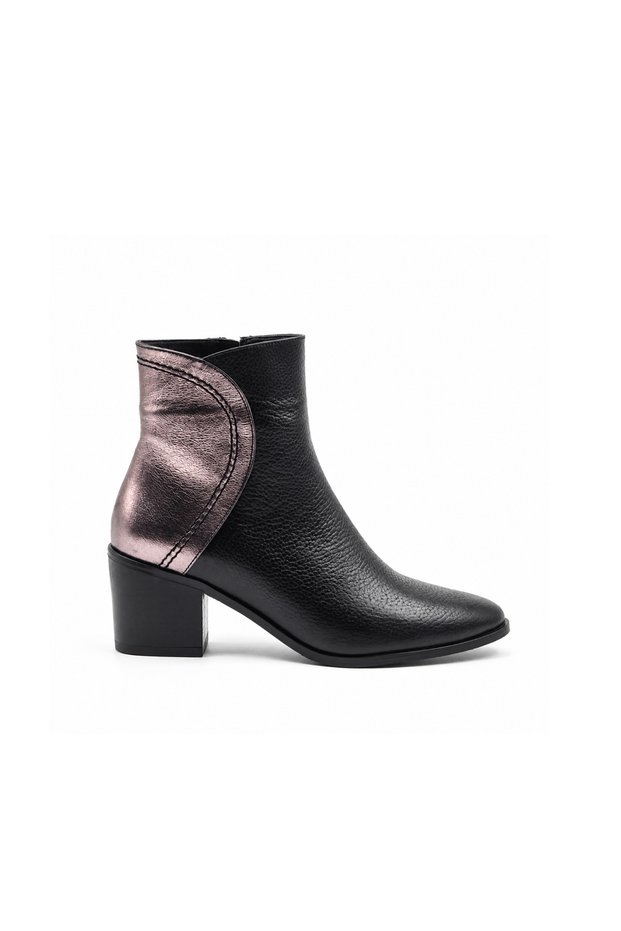 Black Rose Genuine Leather Women's Heeled Boots