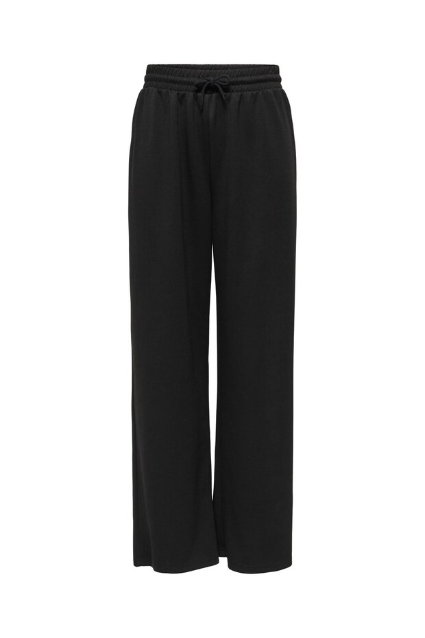 Onlscarlett Wide Pant Swt Noos Black Women's Pants 15346400