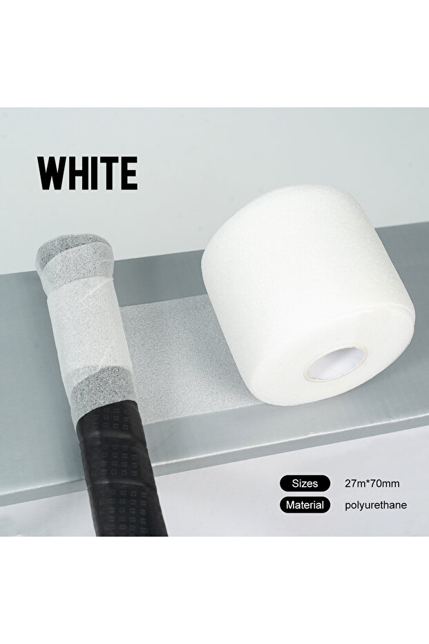 1PCS White ALPSPORT 93S Imported Shock-absorbing Film Durability Improves Badminton Racket Feel and