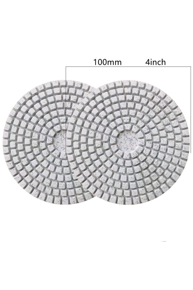 2Pcs-100mm 125 type 50Grit ceramic tile edge grinding disc M14 angle grinder dry polishing marble po