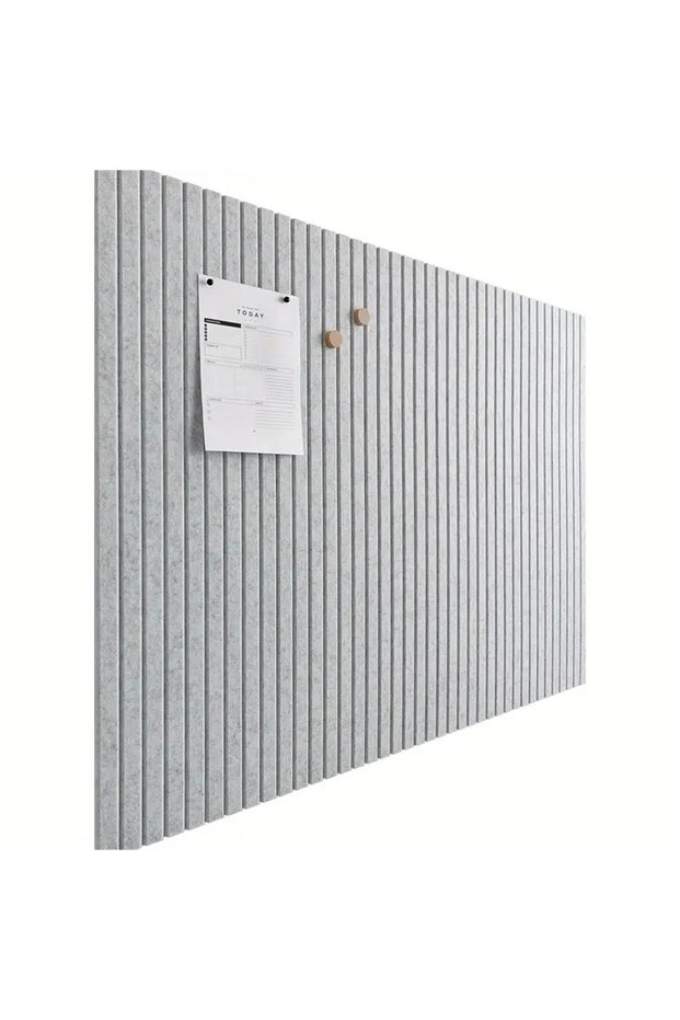 6pcs-30cm Silver Gray 6pcs Felt Wall Stickers Bulletin Board - Artwork Display Board Photo Wall for