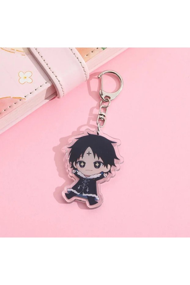 5cm 6 1/7Pcs Anime Hunter x Hunter Acrylic Car Keychain Cute Backpack Pendant Funny Bag Charms Acces
