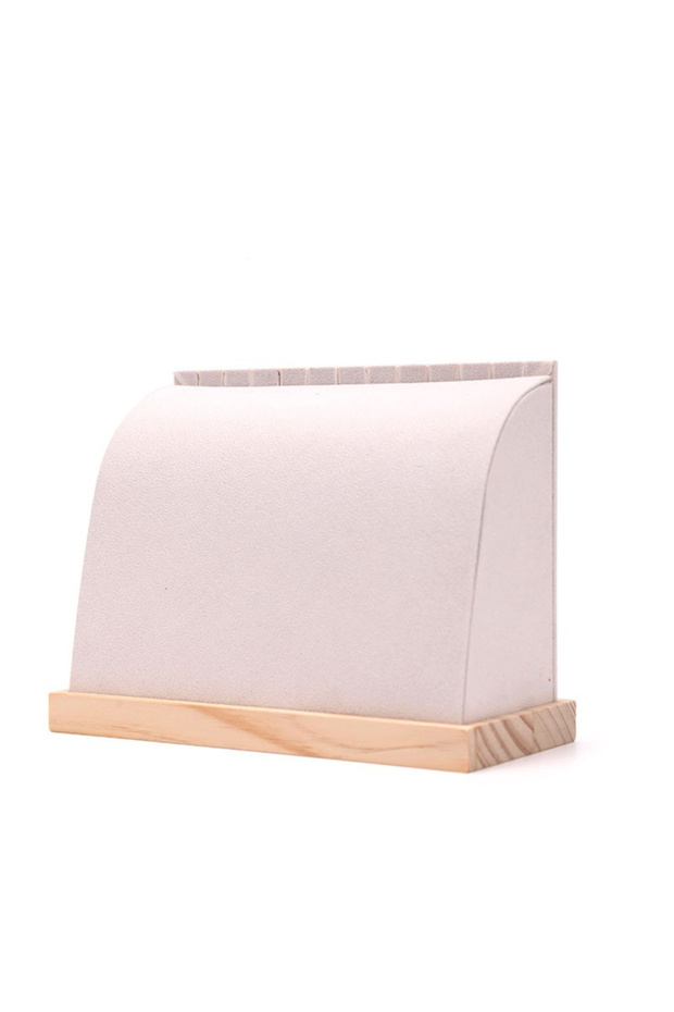 Beige Fashion Wooden Multiple Easel Necklace Display Stand Pendant Bracelet Jewelry Storage Rack Hol