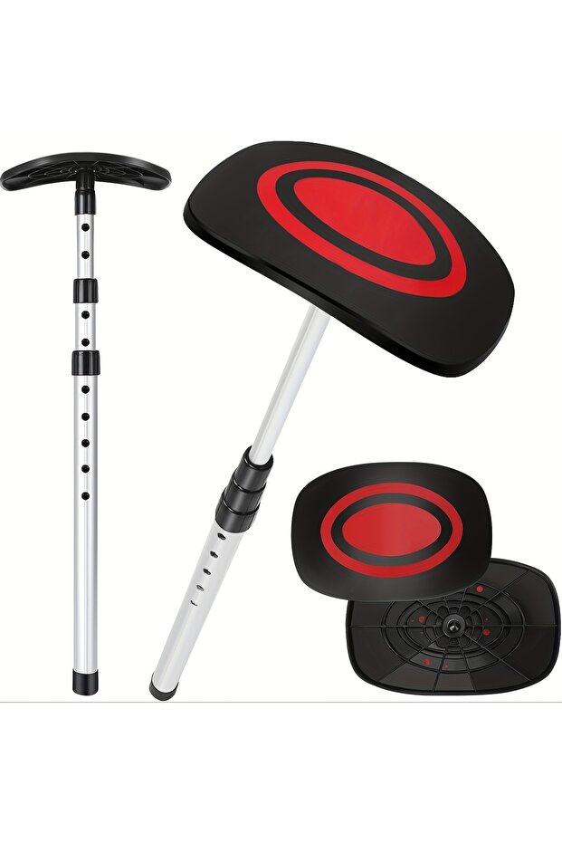 Red Portable Golf Travel Bag Support Pole, Fully Adjustable to Protect Clubs, Umbrella Anti-Impact S