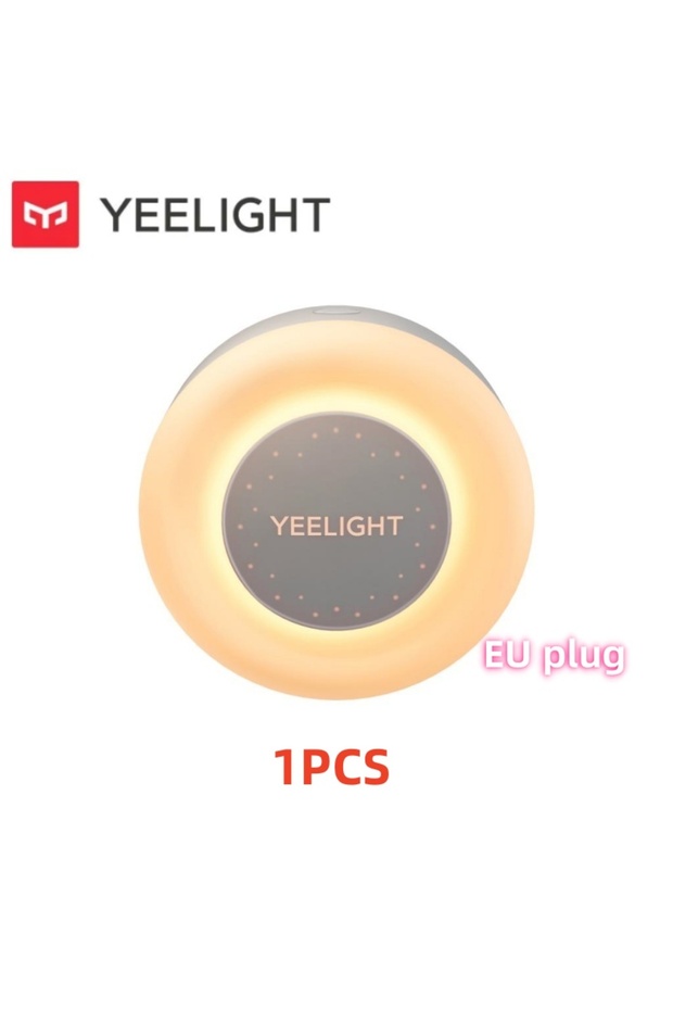 مصباح ليلي صغير Yeelight مصباح ليلي قابل للتوصيل بمستشعر الضوء مصباح ليلي صغير بمستشعر الضوء أبيض دافئ 2700K Ul