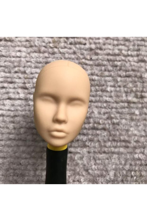 One Size NO.3 Pink beige Poppy Blank Face Doll Heads DIY Practice Parts Super White Coffee Pink Beig