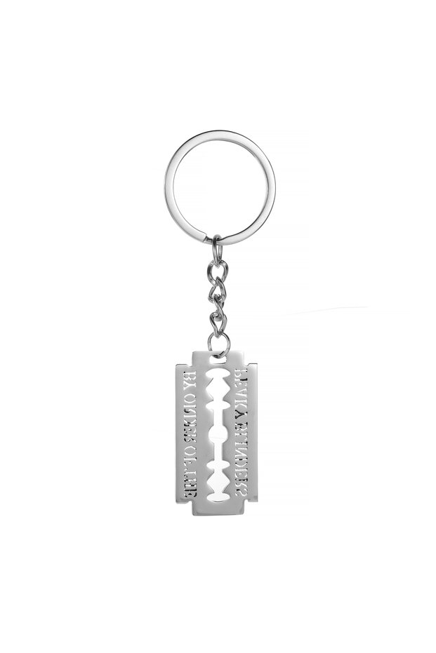 Keychain Razor Blade Keychain Stainless Steel Key Chain Style Movie Jewelry Peaky Blinders Blade Key