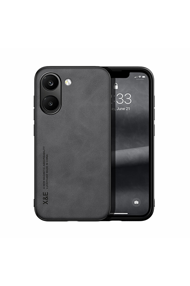 Poco X8 Pro Dark Gray Shockproof Case for Mi Poco X8 Pro Protective Cover Magnetic Car Holder Phone