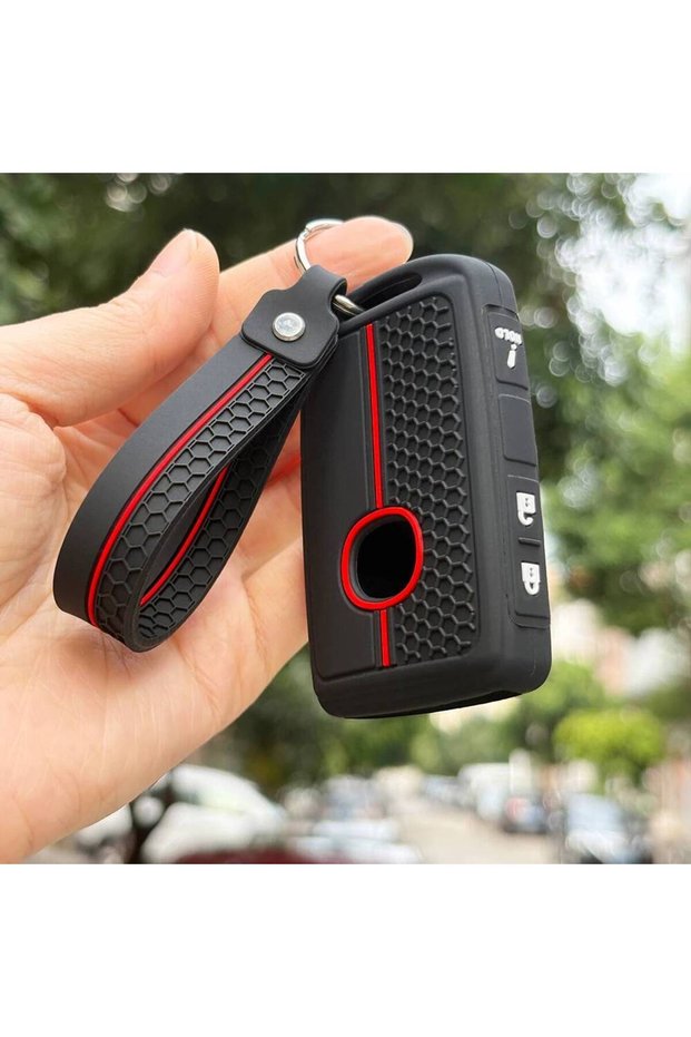 redline 3-BTN set Keychain Organizer For Mazda 2 3 6 CX30 CX90 CX3 CX60 CX50 CX-5 CX-8 MX-5 ND2 Sil