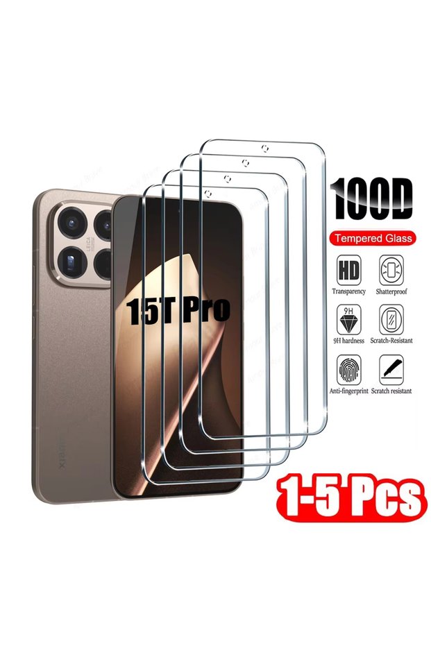 High Definition 3 pieces xiaomi 15T 1-5PCS Protective Glass For Xioami 15T 14T 13T 12T 11T 10T Pro 9