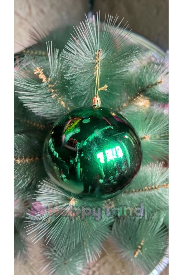 Christmas Tree Ornament Large Size 12 cm Christmas Ball Green Color Bright 1 Piece Christmas Ball