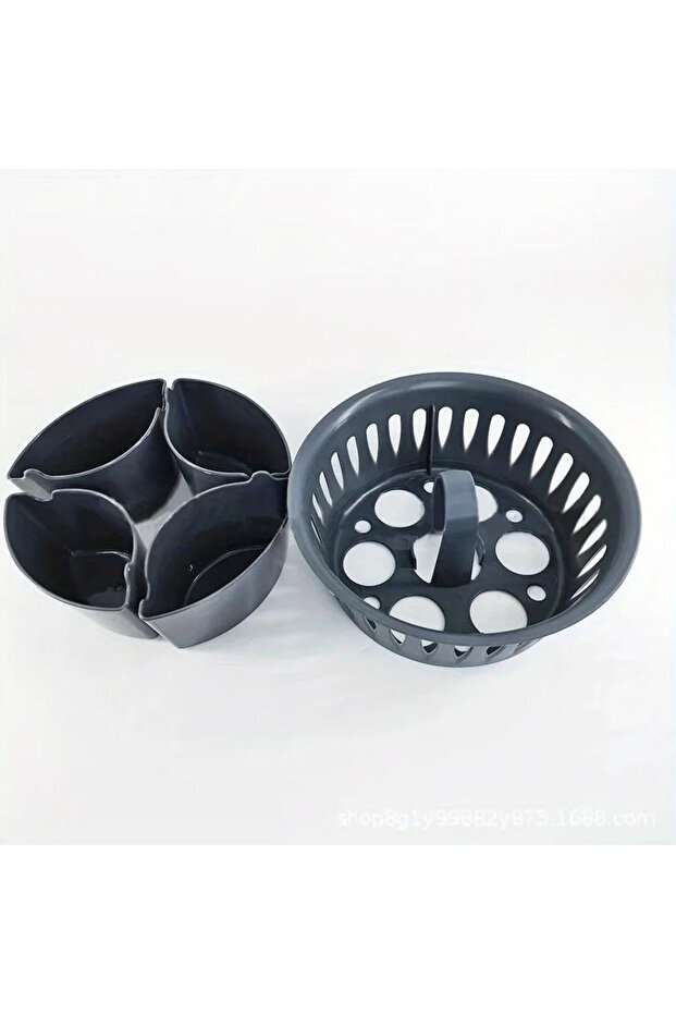 Black 1pc Two-in-One Egg Holder for Thermomix TM5 TM6 TM31 Poacher Pot Cooking Basket Mold Steam Egg