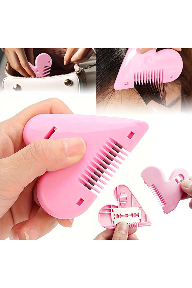 Pink High-Quality Portable Pink Pubic Hair Trimmer for Women - Private and Discreet Shaping Tool wit