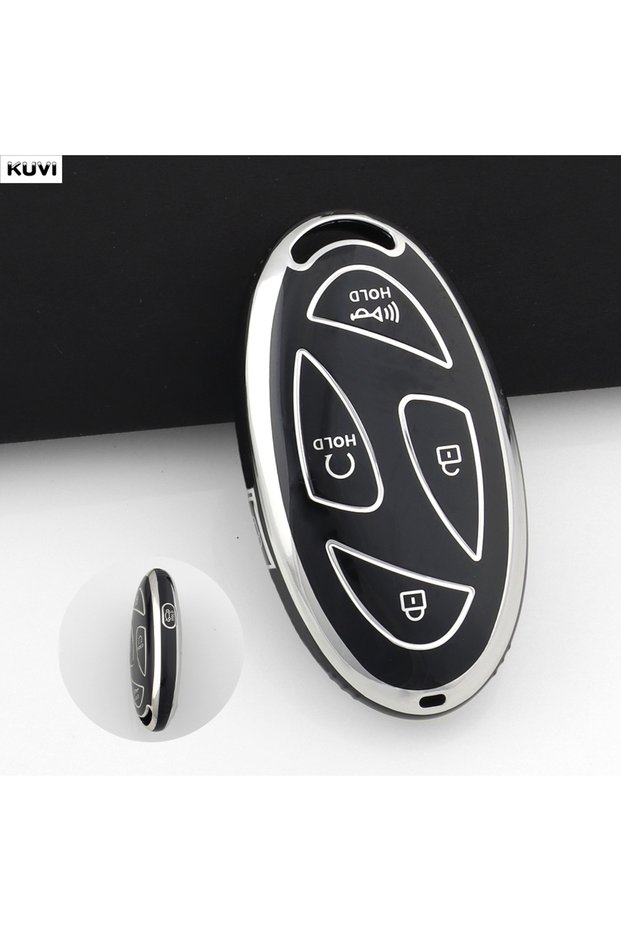 5 BTN Black case For Hyundai IONIQ 6 New Grand Prix GN7 Kona 5 Buttons Pink TPU Car Remote Smart Key