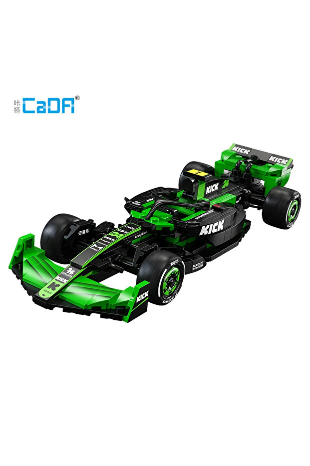 no box Cada KICK Sauber Team C44 F1 Technical Racing Car Number 24 Sports Car Building Blocks Car B