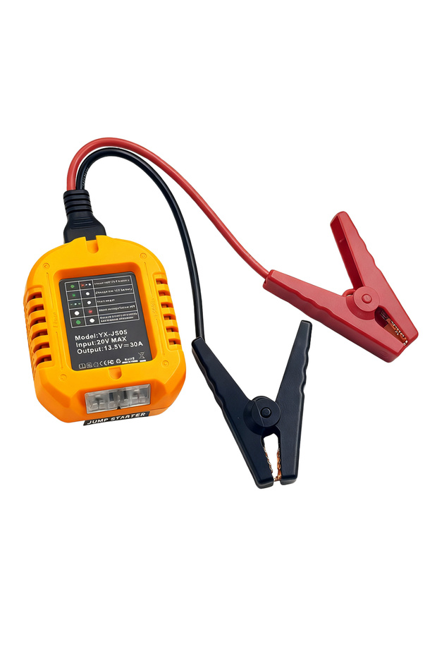 Yellow NEW Car Jump Starters Adapter for DeWalt 18V Lithium Battery Booster Car Cable Emergency Powe