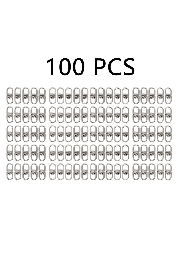 WWPJ3007-001-100 PCS 30/50/100 PCS Rotatable Figure of 8 Clasp Keychain Accessories Connecting Figur