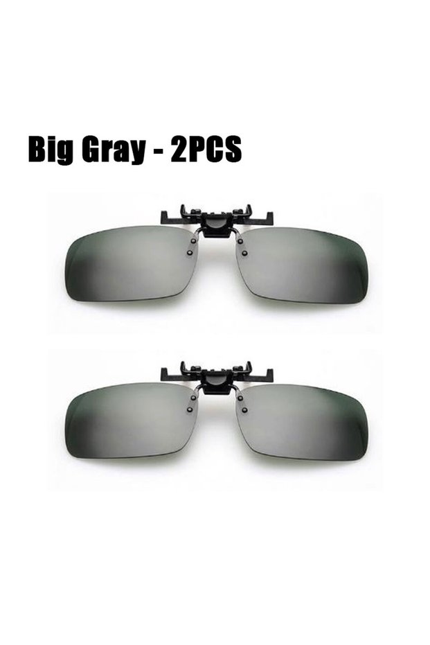 A Car Night Safety Driving Glasses Clip On Sunglasses For Men Women Night Vision Glasses Anti-glare