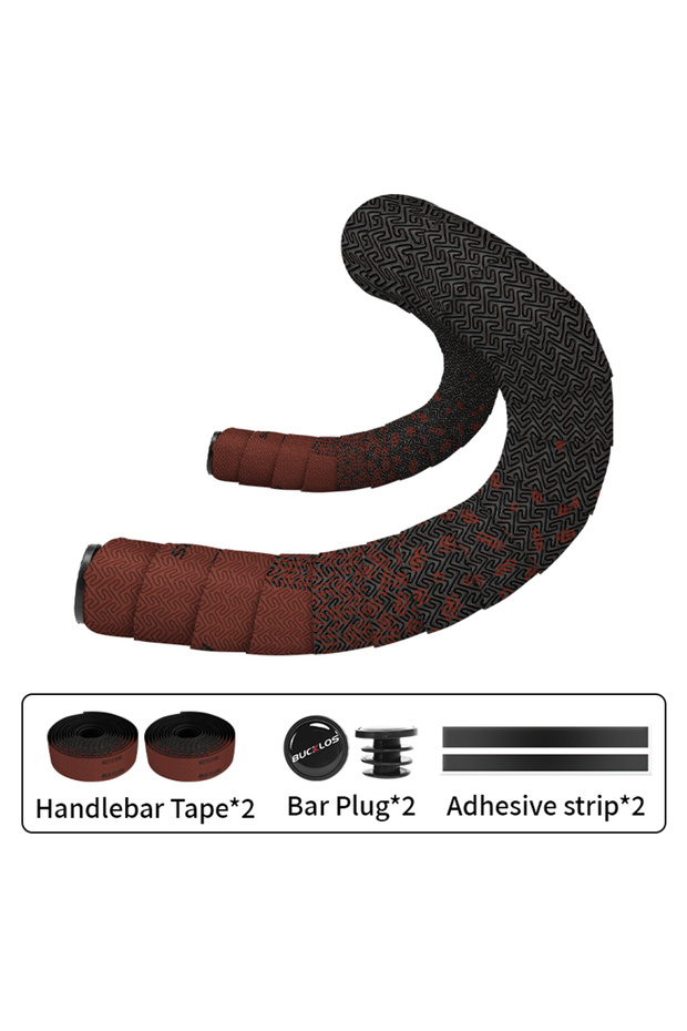 BUCKLOS RED BUCKLOS Road Bike Tapes Anti Slip Bicycle Handlebar Wrap Cover Soft Shock Absorbing Grav