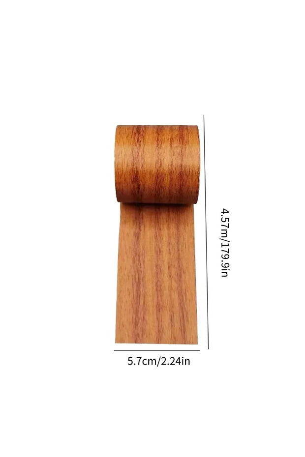 C 4.5M/Roll Realistic Wood Grain Repair Adhensive Duct Tape Floor Furniture Renovation Skirting Line