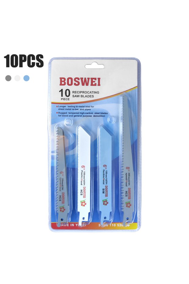 10pcs C 10pcs Jig Saw Blades Reciprocating Saw Blade Hand Saw Saber Saw Blade For Wood Metal Recipro