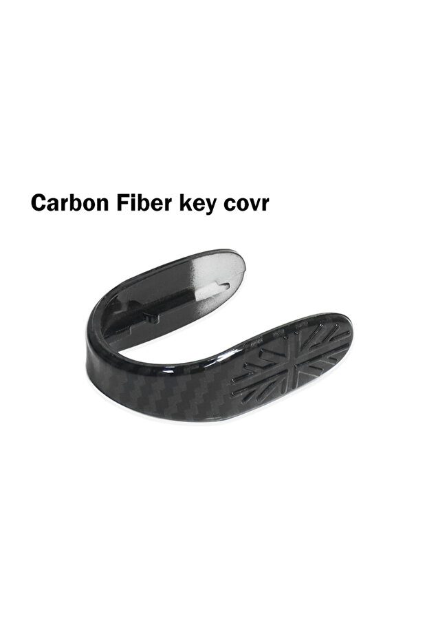 Carbon fiber pattern Carbon Fiber Car Styling Alloy Key Case Cover Key Chain Union Jack For Mini Coo