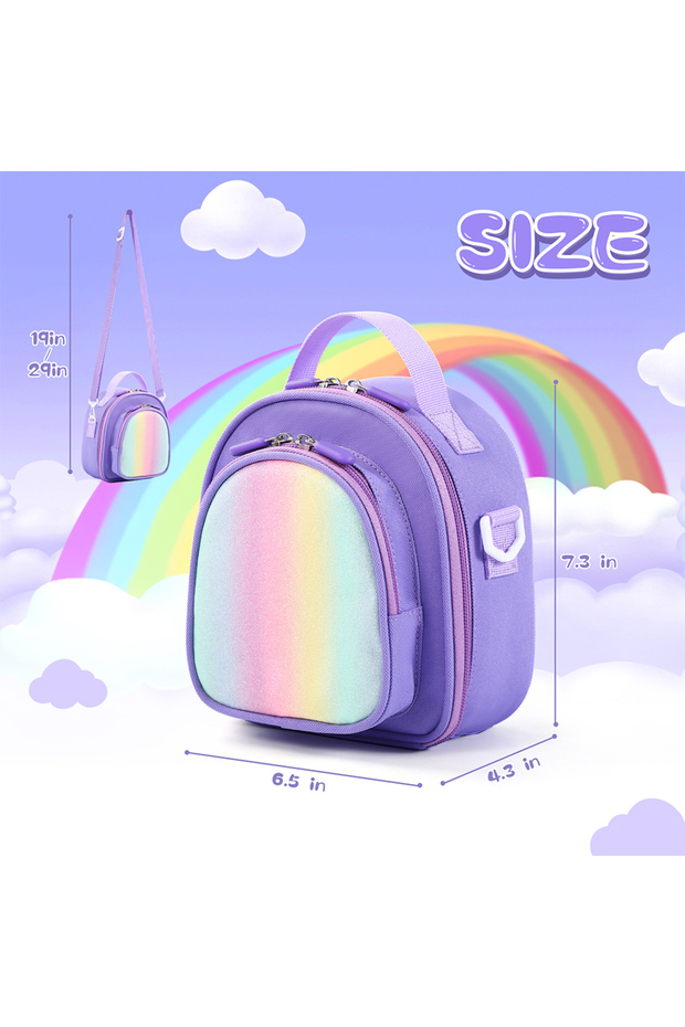 Purple Carrying Case for Yoto Mini (2024 Edition) Travel Storage Bag Card Holder Hold Up To 30 Cards