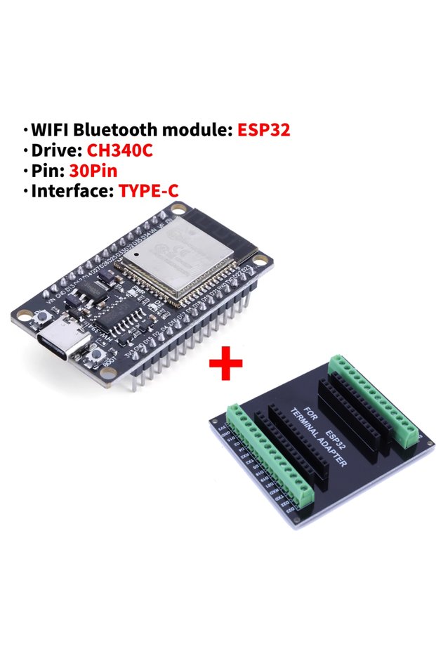 مجموعة واحدة من لوحة تطوير ESP32 32D / وحدة واي فاي لاسلكية وبلوتوث ذات استهلاك منخفض للغاية للطاقة