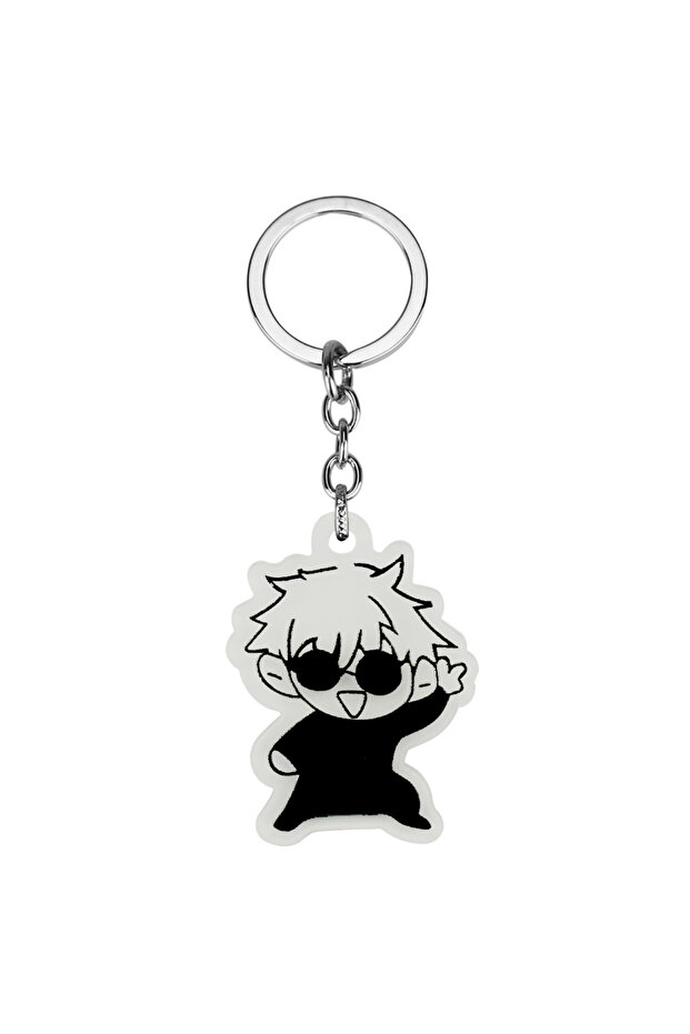 K906-2 Anime Keychain Geto Suguru Satoru Gojo JJK Phone Charm Accessories Pendant Keyring Bag Jewelr