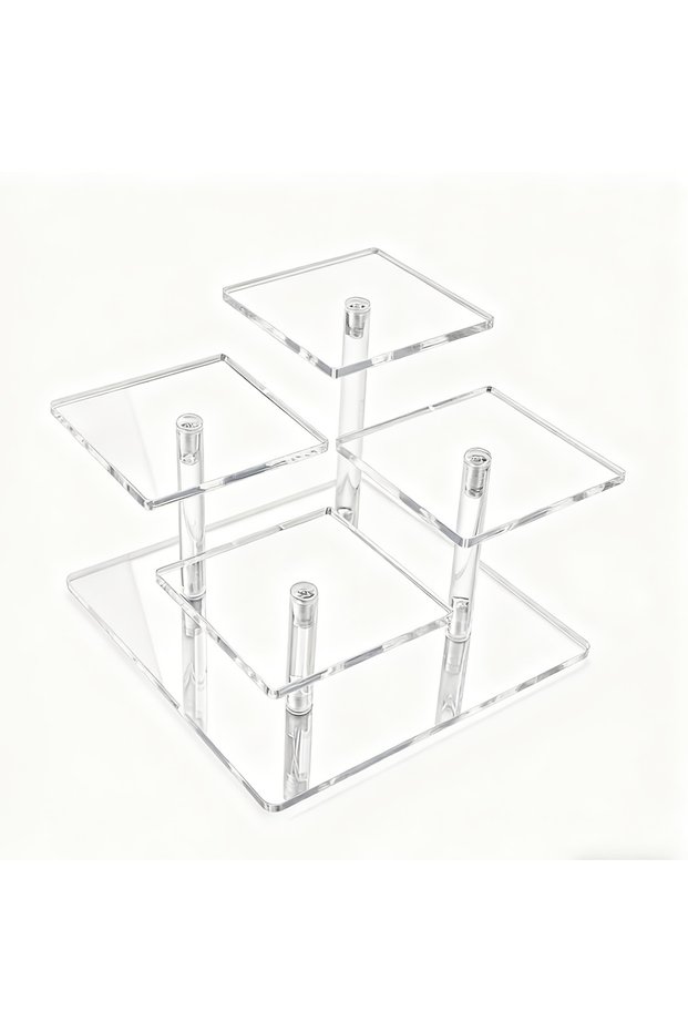 Other 4-head square bottom 1 PC 2/4 Heads Acrylic Display Stand, Used For Placing Jewelry, Collectib