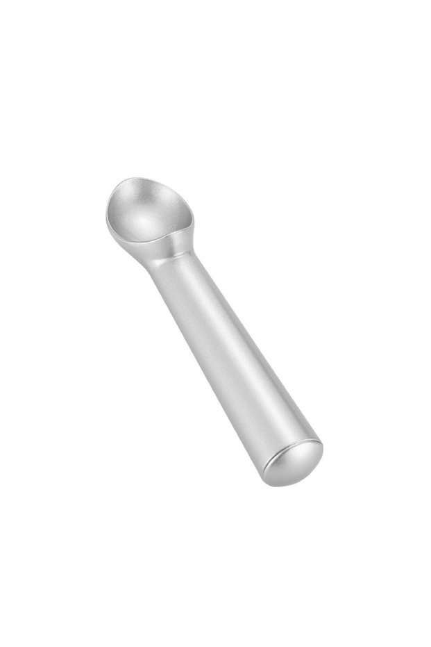 Silver 1Pc Lightweight Ice Cream Scoop Professional Black Silver Dishwasher Safe Cookie Scooper 7 In
