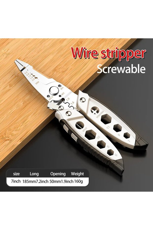 1pc Multifunctional Wire Stripping Pliers, Special For Electrician, Wire Stripping Tool, For Winding