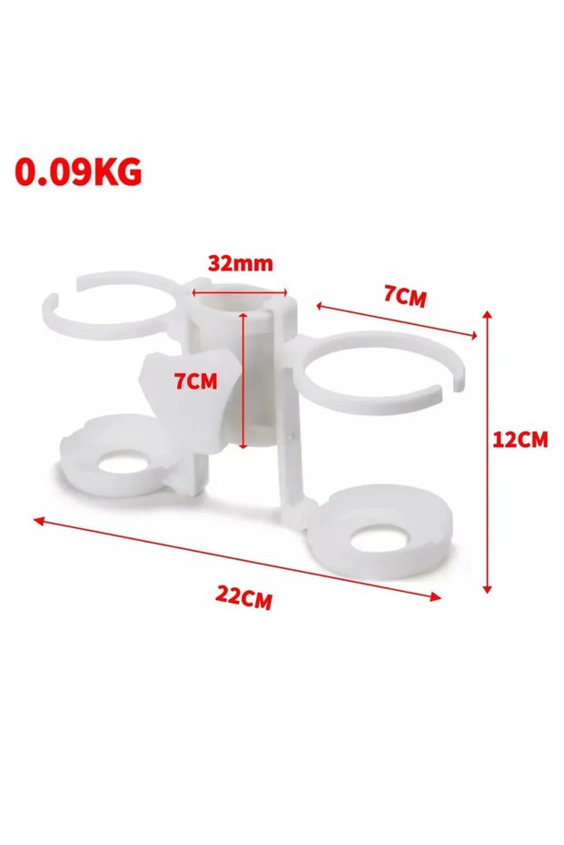 white 1PC New Beach Umbrella Bracket Outdoor Water Cup Holder Multi-function Leak-proof Cup Holder C